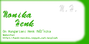 monika henk business card